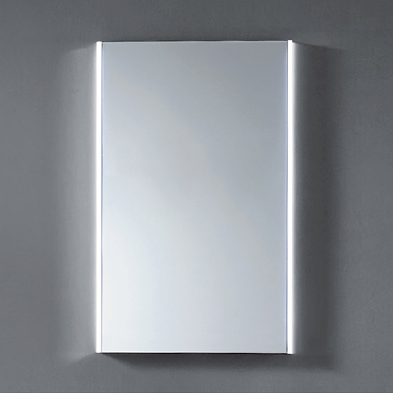 DAWN DLEDL03A 19 3/4 INCH LED BACK LIGHT WALL HANG MIRROR WITH HIGH GLOSS ALUMINUM FRAME AND IR SENSOR