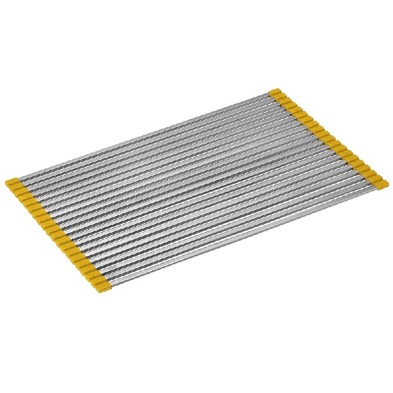 DAWN DM001YW 19 5/8 INCH UNIVERSAL DRAIN MAT FOR ALL MODELS - POLISHED SATIN AND YELLOW