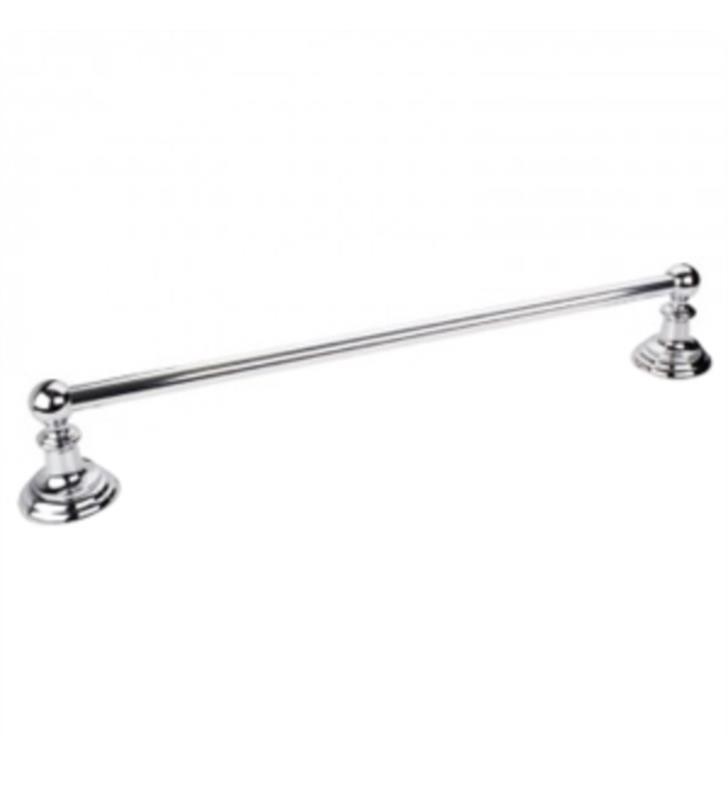 HARDWARE RESOURCES BHE5-03-R FAIRVIEW 20 1/2 INCH ROUND WALL MOUNT SINGLE TOWEL BAR