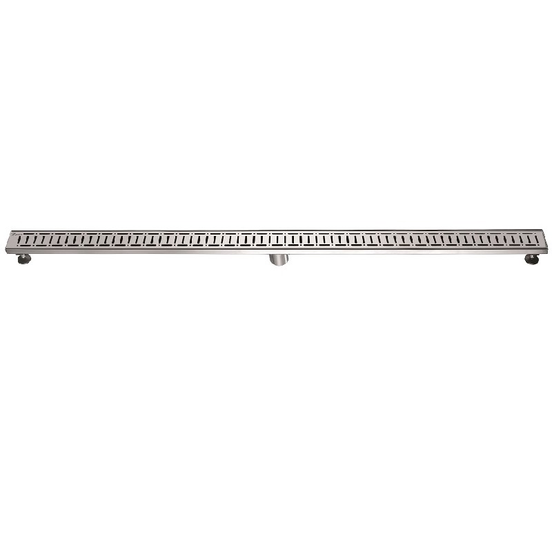 DAWN LLE590304 THE LOIRE RIVER IN FRANCE SERIES 59 INCH SHOWER LINEAR DRAIN - POLISHED SATIN