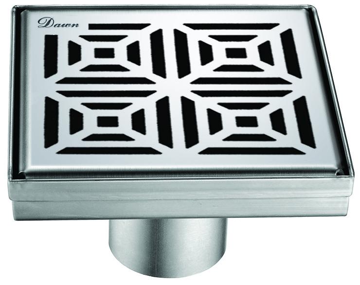 Square Shower Drain Dawn LAN050504  River Series Stamping Technique & Press in the Base 5 L 5 L Dawn Kitchen & Bath Products Inc. 