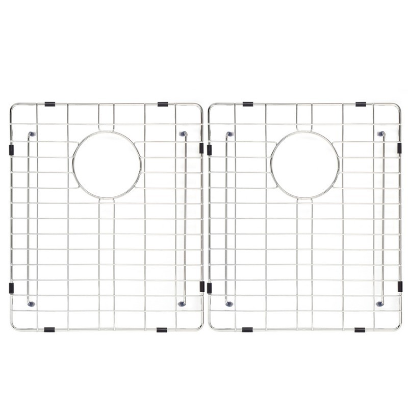 LEAFLOAT LF-GD3218 14 1/8 INCH STAINLESS STEEL BOTTOM GRID FOR 32 INCH × 18 INCH DOUBLE BOWL (50/50) KITCHEN SINK - 2 PCS