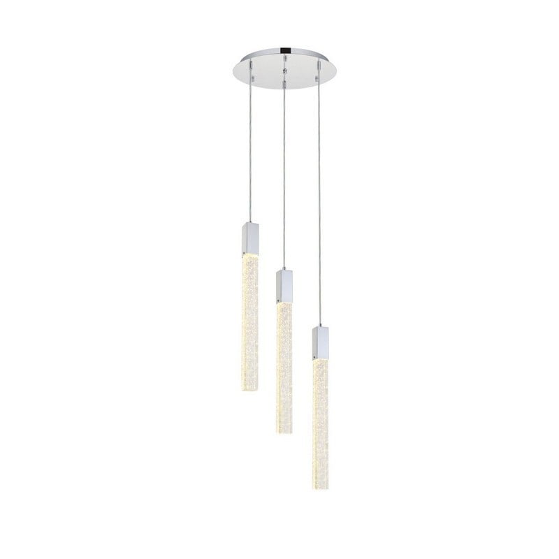 ELEGANT FURNITURE LIGHTING 2067D16 WESTON 16 INCH 3 LIGHTS CEILING PENDANT LIGHT