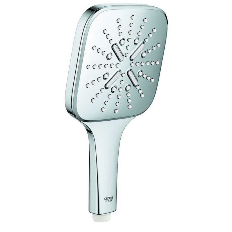 GROHE 265520 5 1/8 INCH 1.75 GPM RAIN SHOWER SMARTACTIVE MULTI-FUNCTION SQUARE HAND SHOWER