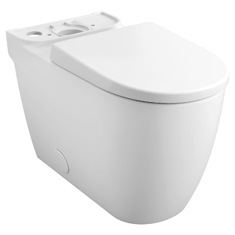 GROHE 39677000 ESSENCE 16 1/2 INCH RIGHT HEIGHT ELONGATED TOILET BOWL WITH SEAT LESS TANK - ALPINE WHITE