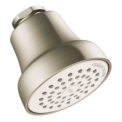 MOEN 42018BNGR 2 3/4 INCH 1.75 GPM ROUND SHOWER HEAD WITH ARM AND FLANGE - BRUSHED NICKEL
