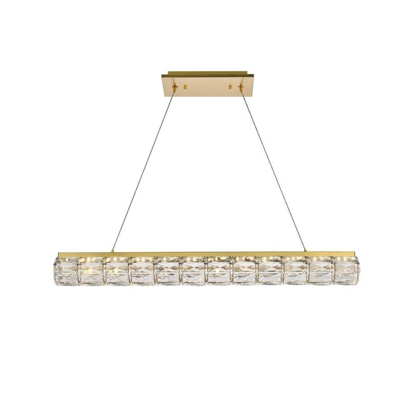 ELEGANT FURNITURE LIGHTING 3501D36G VALETTA 36 INCH LED LINEAR CEILING PENDANT LIGHT - GOLD