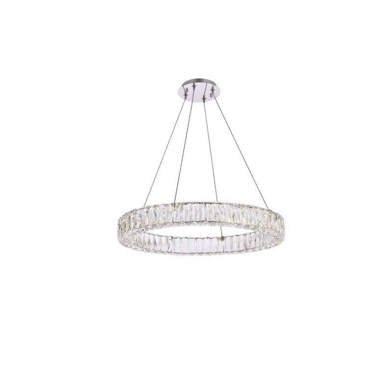 ELEGANT FURNITURE LIGHTING 3503D26 MONROE 26 INCH LED ROUND SINGLE CEILING PENDANT LIGHT