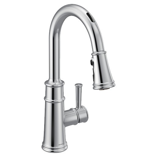 MOEN 7260EV BRANTFORD 15 5/8 INCH SINGLE HOLE DECK MOUNT PULLDOWN KITCHEN FAUCET WITH LEVER HANDLE