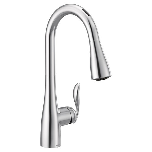 MOEN 7594EV ARBOR 15 1/2 INCH SINGLE HOLE DECK MOUNT PULLDOWN KITCHEN FAUCET WITH LEVER HANDLE
