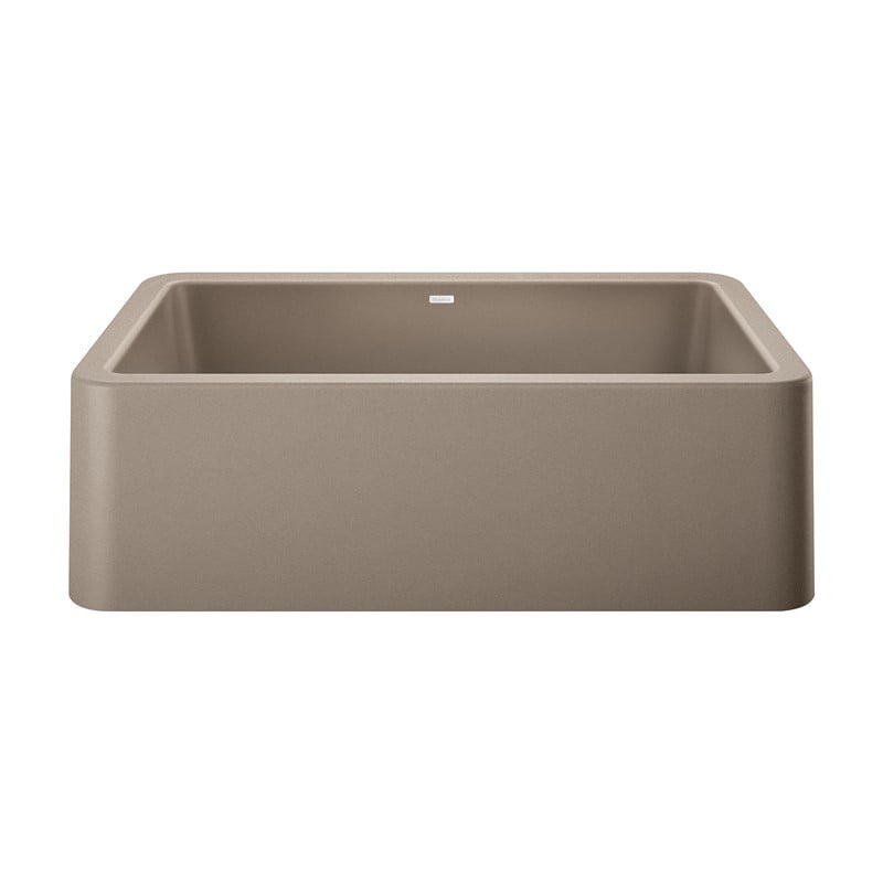 BLANCO 401988 IKON 33 INCH APRON FRONT SINGLE BOWL KITCHEN SINK - TRUFFLE