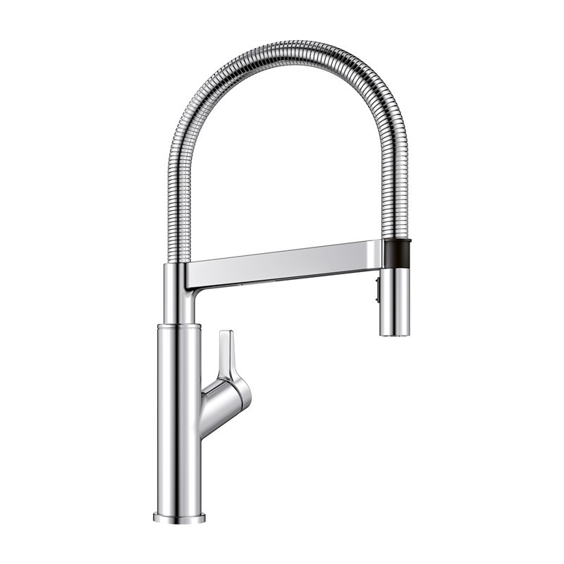BLANCO 401990 SOLENTA 17 3/8 INCH PULL-DOWN SEMI-PRO KITCHEN FAUCET WITH LEVER HANDLE - CHROME