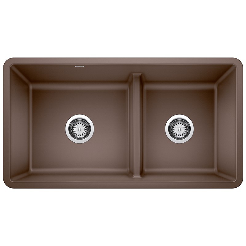 BLANCO 442528 PRECIS 33 INCH UNDERMOUNT REVERSIBLE LOW DIVIDE DOUBLE BOWL KITCHEN SINK - CAF