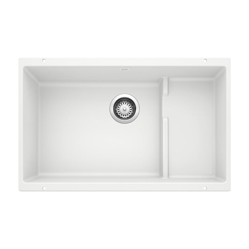 BLANCO 519453 PRECIS 28 3/4 INCH UNDERMOUNT CASCADE SINGLE BOWL KITCHEN SINK - WHITE