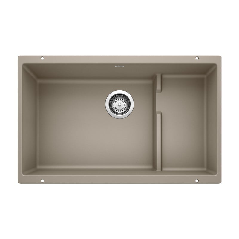 BLANCO 519456 PRECIS 28 3/4 INCH UNDERMOUNT CASCADE SINGLE BOWL KITCHEN SINK - TRUFFLE