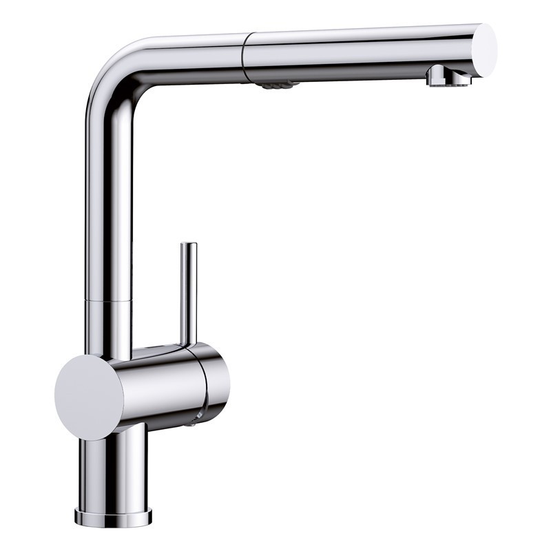 BLANCO 526365 LINUS 11 1/8 INCH PULL-OUT KITCHEN FAUCET WITH LEVER HANDLE - CHROME