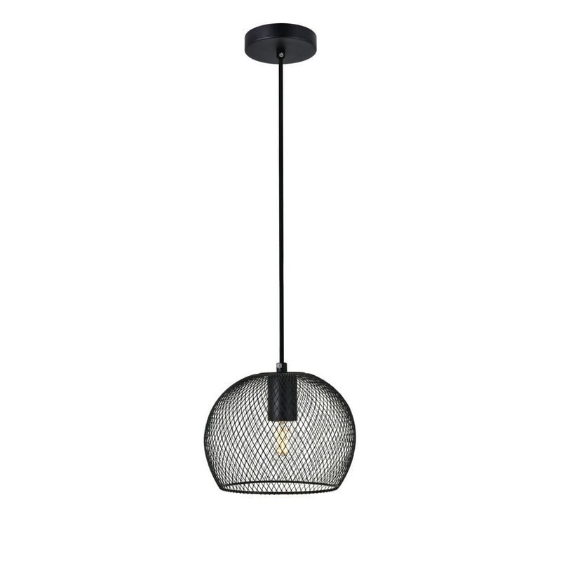 ELEGANT FURNITURE LIGHTING LD2249BK KELLER 11 3/8 INCH 1 LIGHT CEILING PENDANT LIGHT - BLACK