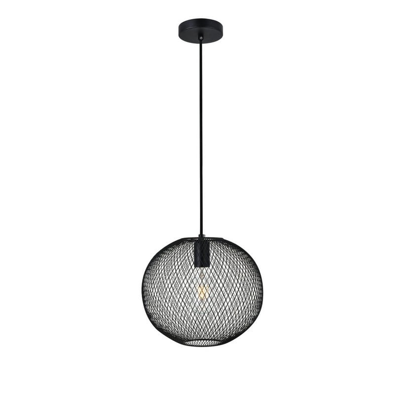 ELEGANT FURNITURE LIGHTING LD2250BK KELLER 13 1/4 INCH 1 LIGHT CEILING PENDANT LIGHT - BLACK