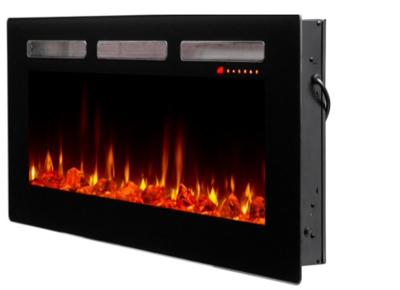 DIMPLEX SIL48 SIERRA 49 INCH WALL OR BUILT-IN LINEAR DIRECTIONAL ELECTRIC FIREPLACE - BLACK