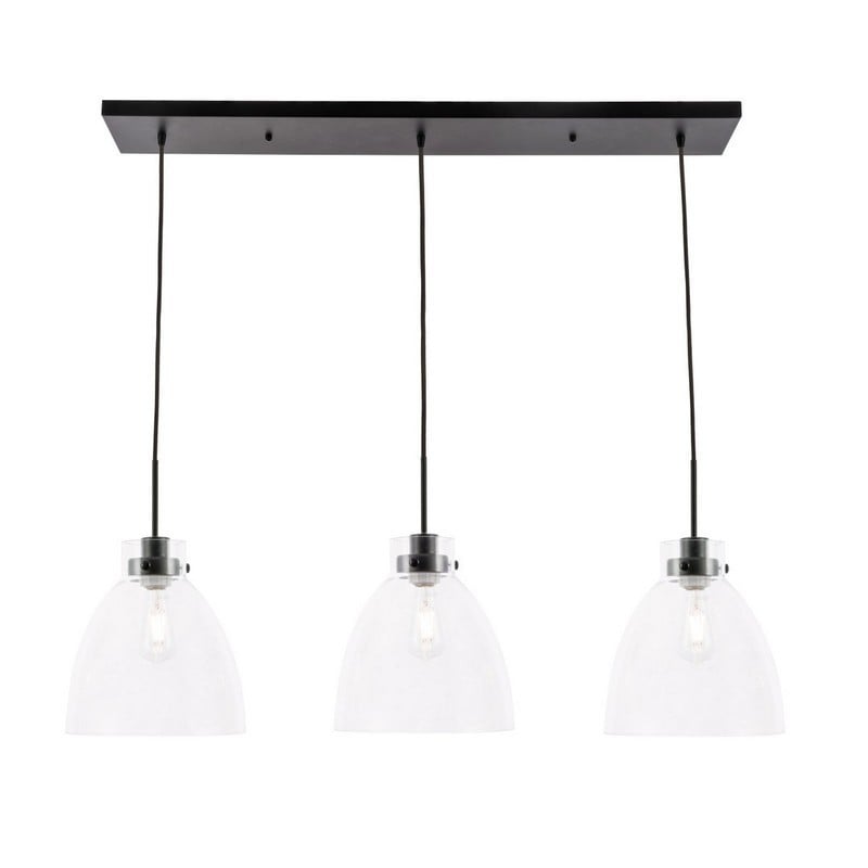 ELEGANT FURNITURE LIGHTING LD5030D42BK FREY 42 3/4 INCH 3 LIGHT CEILING PENDANT LIGHT - BLACK