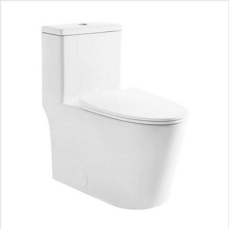 SWISS MADISON SM-1T180 DREUX HIGH EFFICIENCY ONE-PIECE ELONGATED TOILET WITH 0.8 GPF WATER SAVING PATENTED TECHNOLOGY