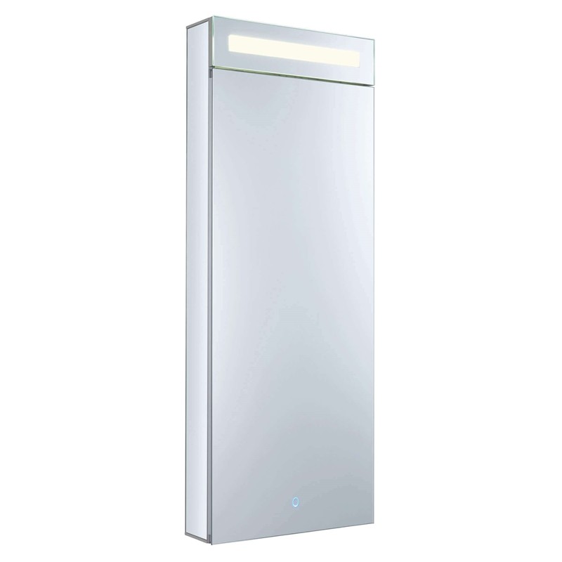 FINE FIXTURES AMB1540-R 15 INCH X 40 INCH RIGHT HAND DOOR MEDICINE CABINET WITH TOP LED