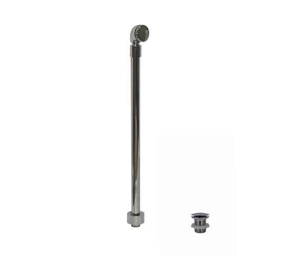 MOUNTAIN PLUMBING BDEXP3 EZ-CLICK 2 7/8 INCH EXPOSED OVERFLOW DRAIN WITH SWIVEL NECK AND DETACHED