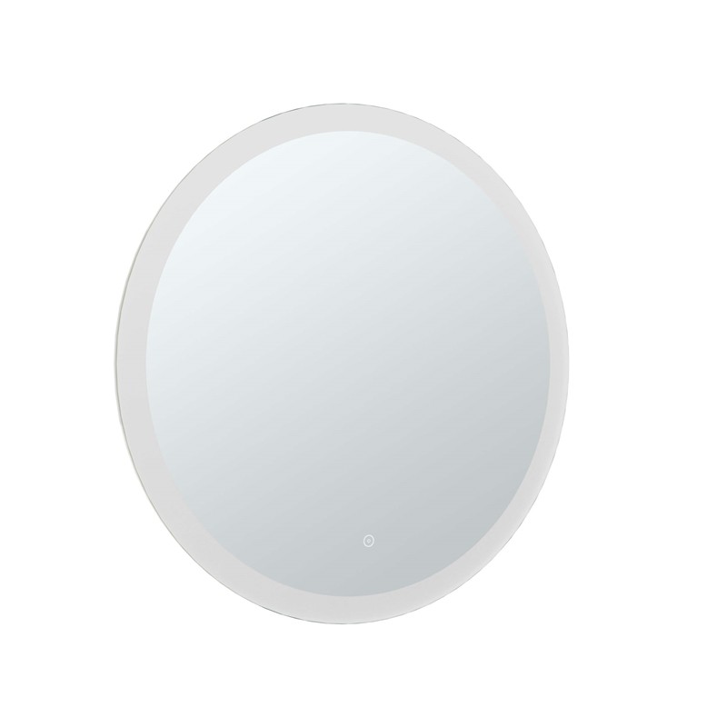 FINE FIXTURES MLEC3030 30 INCH ROUND ALUMINUM MIRROR WITH FRAMED LED