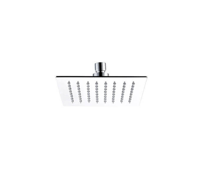 MOUNTAIN PLUMBING MT11-6P 6 INCH SQUARE RAIN SHOWER HEAD WITH AIR-INJECTED BALL JOINT