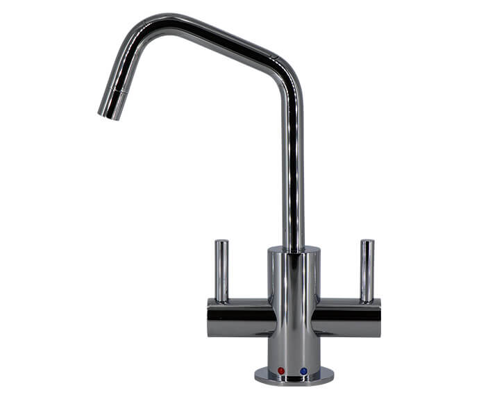 MOUNTAIN PLUMBING MT1821-NL FRANCIS ANTHONY 8 INCH MINI HOT AND COLD FAUCET WITH ANGLED SPOUT
