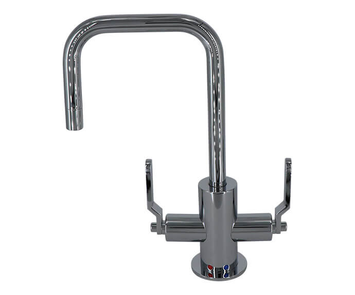 MOUNTAIN PLUMBING MT1831-NLIH FRANCIS ANTHONY 8 INCH HOT AND COLD WATER FAUCET WITH CONTEMPORARY INDUSTRIAL LEVER HANDLES