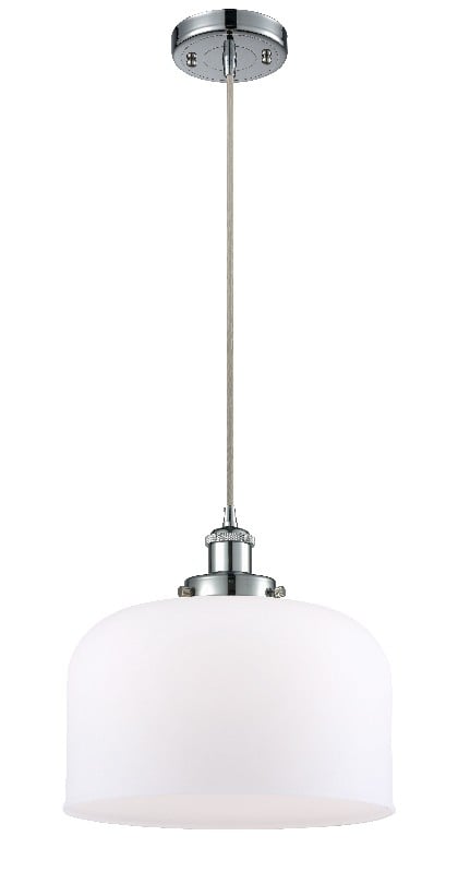 INNOVATIONS LIGHTING 916-1P-G71-L BALLSTON X-LARGE BELL 1 LIGHT 12 INCH MATTE WHITE GLASS MINI PENDANT