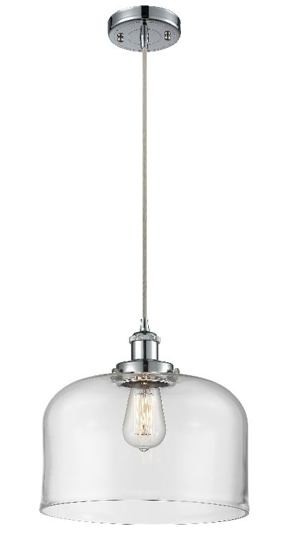 INNOVATIONS LIGHTING 916-1P-G72-L BALLSTON X-LARGE BELL 1 LIGHT 12 INCH CLEAR GLASS MINI PENDANT