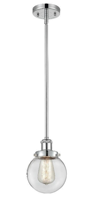 INNOVATIONS LIGHTING 916-1S-G202-6 BALLSTON BEACON 1 LIGHT 6 INCH CLEAR GLASS MINI PENDANT