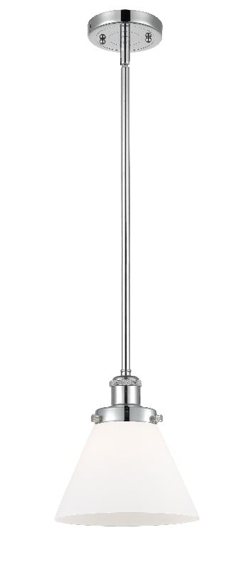 INNOVATIONS LIGHTING 916-1S-G41 BALLSTON LARGE CONE 1 LIGHT 8 INCH MATTE WHITE GLASS MINI PENDANT