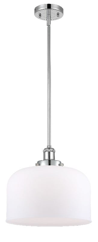 INNOVATIONS LIGHTING 916-1S-G71-L BALLSTON X-LARGE BELL 1 LIGHT 8 INCH MATTE WHITE GLASS MINI PENDANT