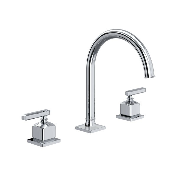 ROHL AP08D3LM APOTHECARY WIDESPREAD BATHROOM FAUCET WITH C-SPOUT AND LEVER HANDLE