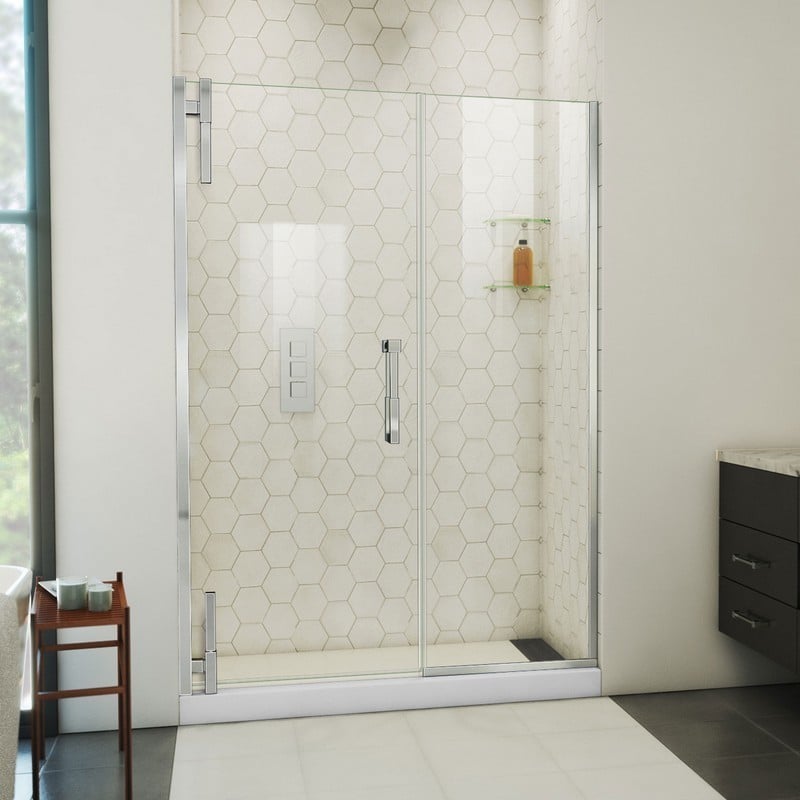 DREAMLINE SDAD505720 ASCEND 50 1/2-51 1/2 INCH W X 72 INCH H FRAMELESS PIVOT SHOWER DOOR