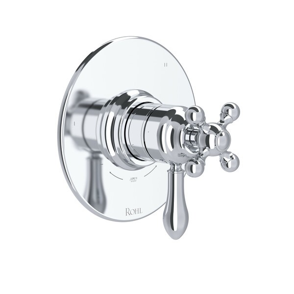 ROHL TAC45W1LM ARCANA 1/2 INCH THERMOSTATIC AND PRESSURE BALANCE TRIM WITH 5 FUNCTIONS (SHARED) WITH LEVER HANDLE