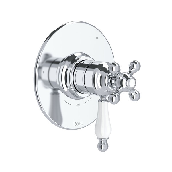 ROHL TAC45W1OP ARCANA 1/2 INCH THERMOSTATIC AND PRESSURE BALANCE TRIM WITH 5 FUNCTIONS (SHARED) WITH LEVER HANDLE