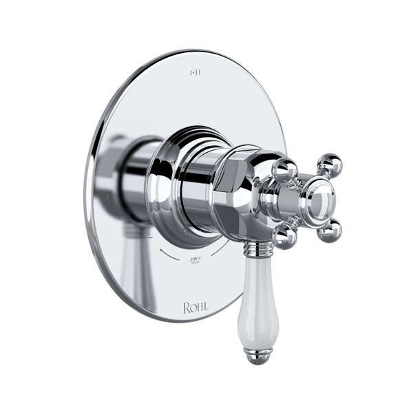 ROHL TTD23W1LP 1/2 INCH THERMOSTATIC AND PRESSURE BALANCE TRIM WITH 3 FUNCTIONS (SHARED) WITH LEVER HANDLE