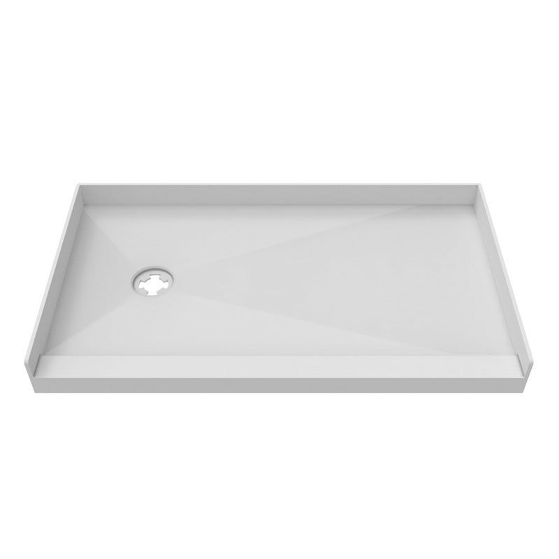 DREAMLINE DTP-113660 TILEPRIME 36 INCH D X 60 INCH W X 3 INCH H SINGLE THRESHOLD SHOWER BASE