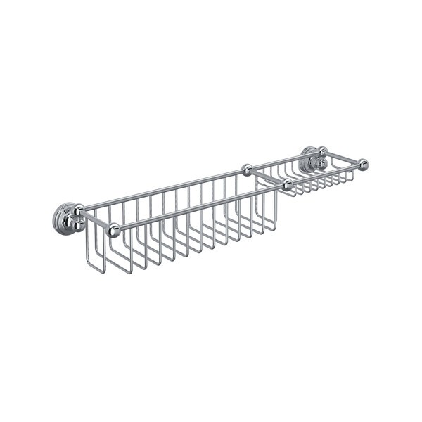 ROHL U.6962 PERRIN AND ROWE 20 INCH BOTTLE BASKET WITH SOAP TRAY