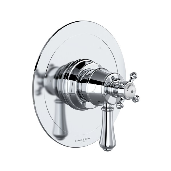 ROHL U.TGA45W1LSP GEORGIAN ERA 1/2 INCH THERMOSTATIC AND PRESSURE BALANCE TRIM WITH 5 FUNCTIONS (SHARED) WITH LEVER HANDLE