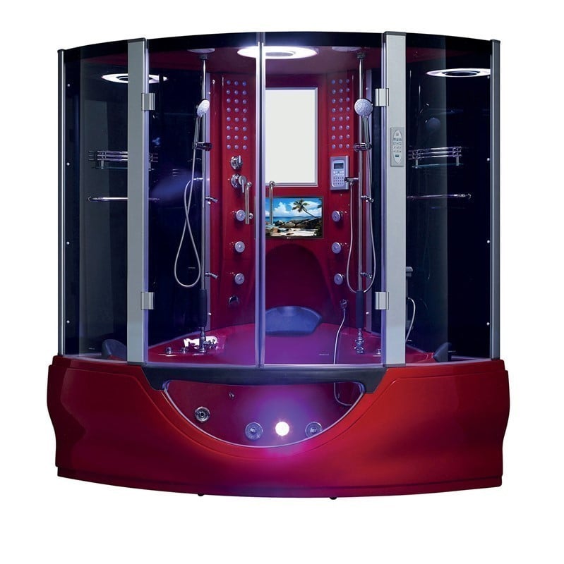 MAYA BATH 104 SUPERIOR STEAM SHOWER - RED