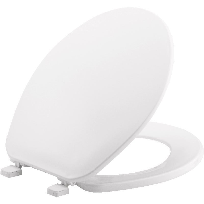 BEMIS 70TK 000 16 3/4 INCH ROUND PLASTIC TOILET SEAT - WHITE