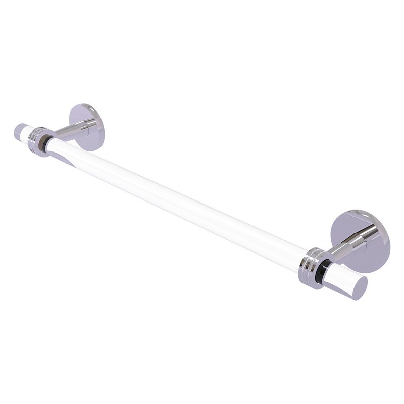 ALLIED BRASS CV-41D-18 CLEARVIEW 22 INCH TOWEL BAR WITH DOTTED ACCENTS