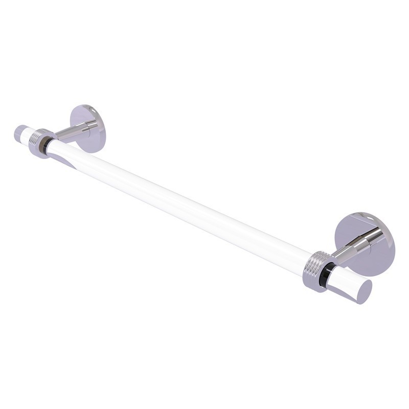 ALLIED BRASS CV-41G-18 CLEARVIEW 22 INCH TOWEL BAR WITH GROOVED ACCENTS