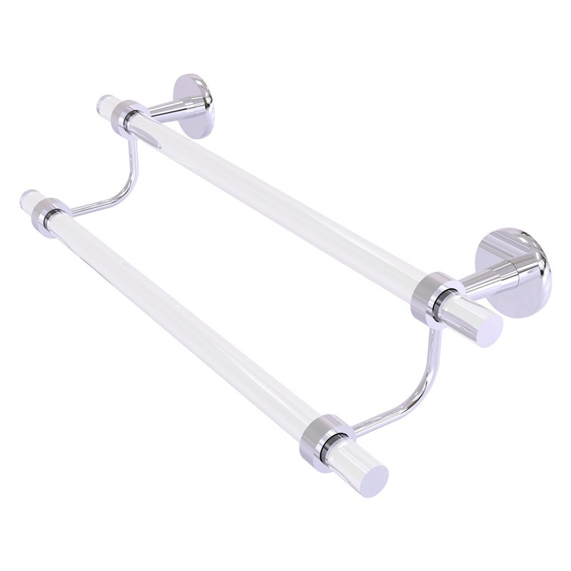 ALLIED BRASS CV-72-18 CLEARVIEW 22 INCH DOUBLE TOWEL BAR