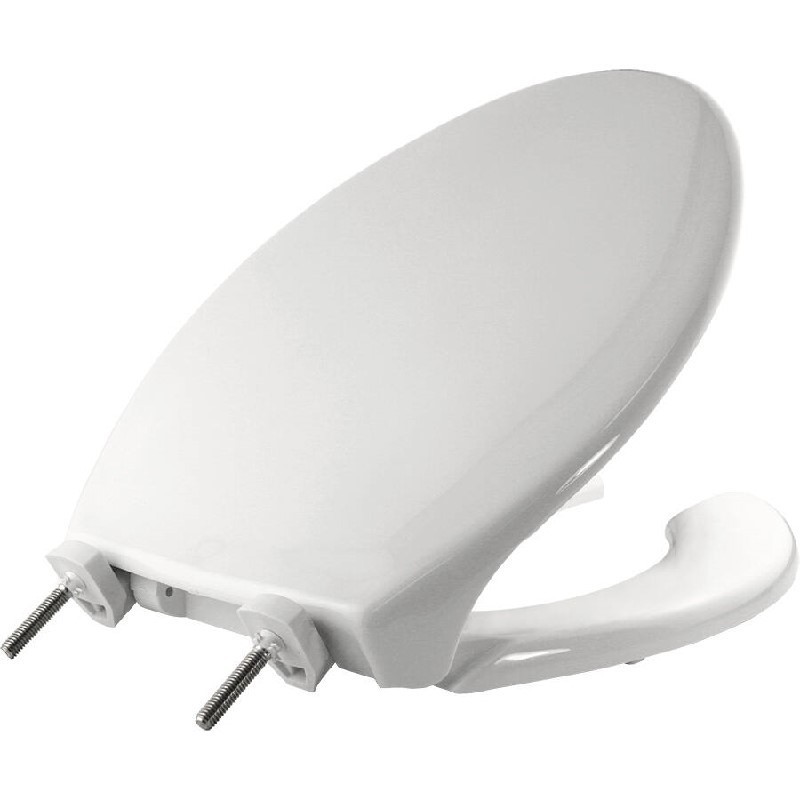 BEMIS 7850TDG 000 18 5/8 INCH ELONGATED PLASTIC TOILET SEAT WITH STA-TITE AND DURAGUARD - WHITE
